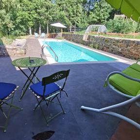 terrasse et hamacs